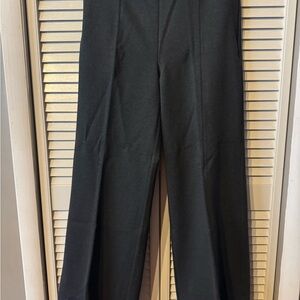 LOFT Charcoal Wide-Leg Pants NWT Large.